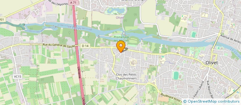 localisation de l'entreprise MADAME VIRGINIE MARTEL  OLIVET