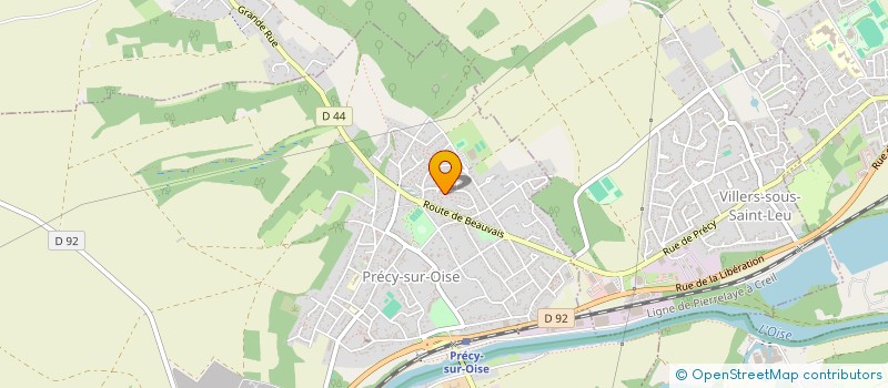 localisation de l'entreprise MADAME VIRGINIE MARTHE DARRAS  PRECY-SUR-OISE