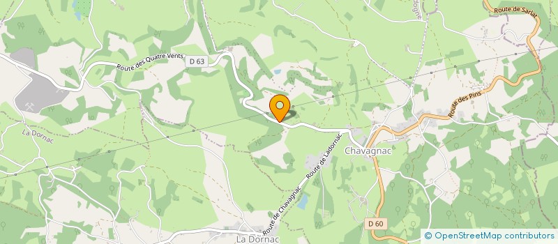 localisation de l'entreprise MADAME VIRGINIE MARTIN  LES COTEAUX PERIGOURDINS