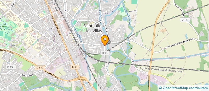 localisation de l'entreprise MADAME VIRGINIE MARTIN à SAINT-JULIEN-LES-VILLAS