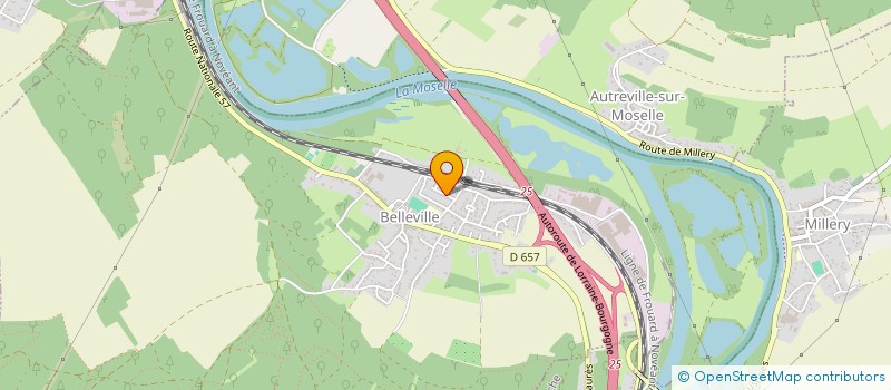 localisation de l'entreprise MADAME VIRGINIE MARTIN  BELLEVILLE