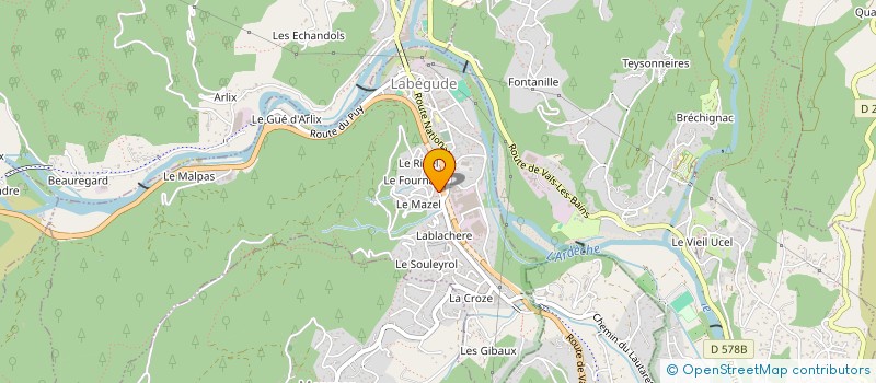 localisation de l'entreprise MADAME VIRGINIE MARTIN à LABEGUDE