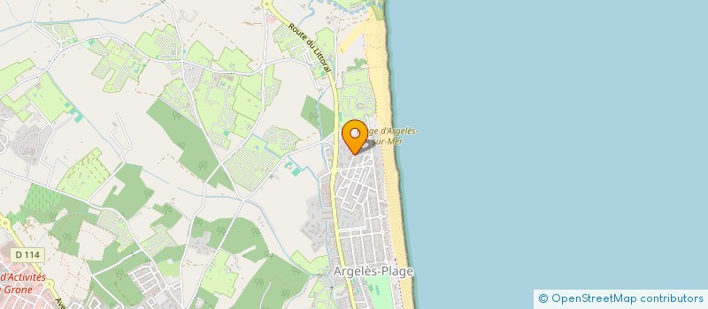 localisation de l'entreprise MADAME VIRGINIE MARTIN  ARGELES-SUR-MER