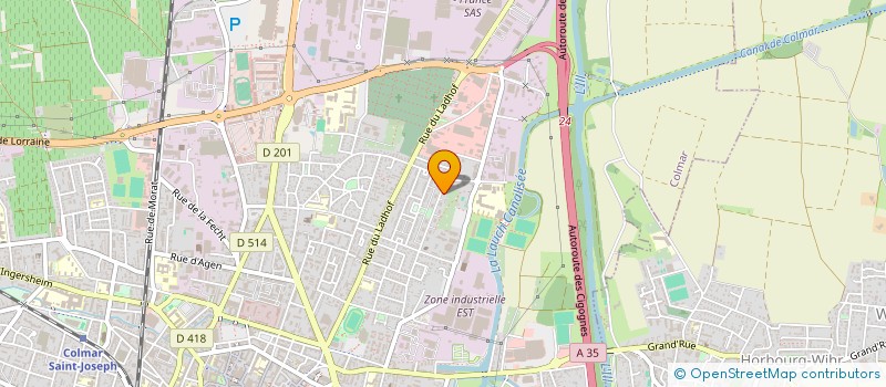 localisation de l'entreprise MADAME VIRGINIE MARTIN  COLMAR