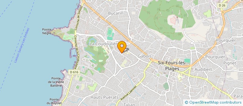 localisation de l'entreprise MADAME VIRGINIE MARTINEZ à SIX-FOURS-LES-PLAGES