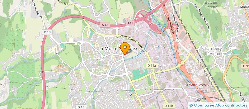 localisation de l'entreprise MADAME VIRGINIE MARTINO  LA MOTTE-SERVOLEX