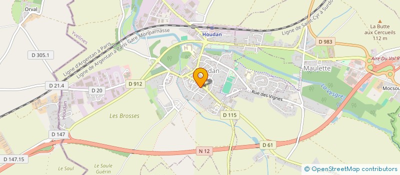 localisation de l'entreprise MADAME VIRGINIE MARTINS  HOUDAN