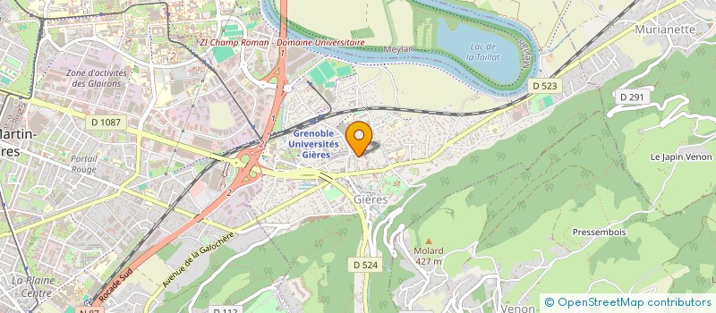 localisation de l'entreprise MADAME VIRGINIE MARTOIA  GIERES