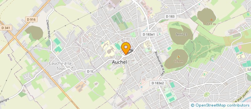 localisation de l'entreprise MADAME VIRGINIE MASSET  AUCHEL