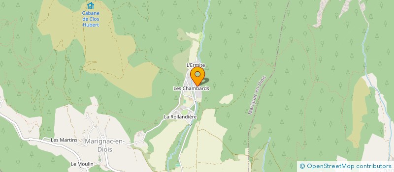 localisation de l'entreprise MADAME VIRGINIE MASSIANI  MARIGNAC-EN-DIOIS