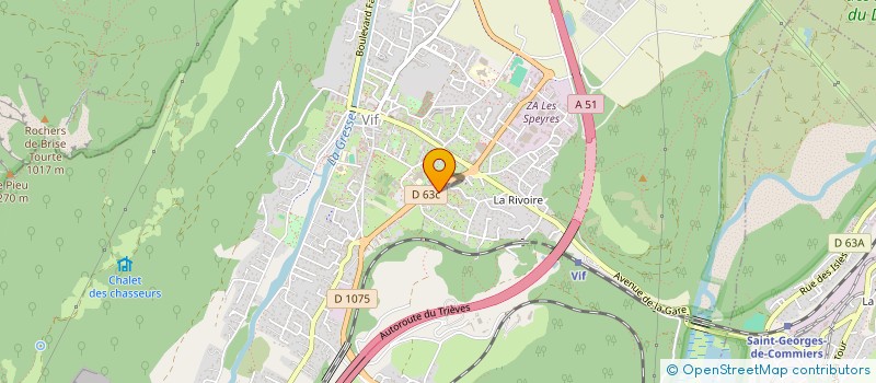 localisation de l'entreprise MADAME VIRGINIE MATHIEU  VIF