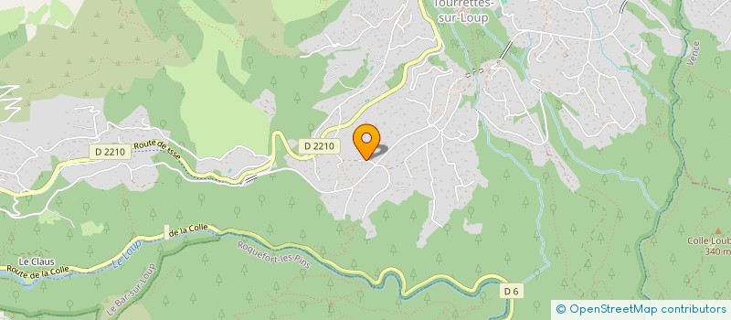 localisation de l'entreprise MADAME VIRGINIE MATHIEU à TOURRETTES-SUR-LOUP