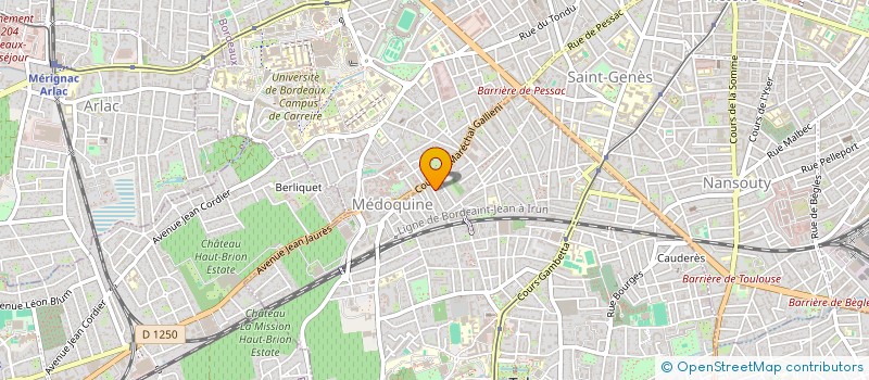 localisation de l'entreprise MADAME VIRGINIE MATHON  TALENCE