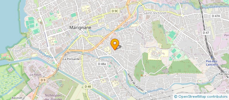 localisation de l'entreprise MADAME VIRGINIE MATRONE  MARIGNANE
