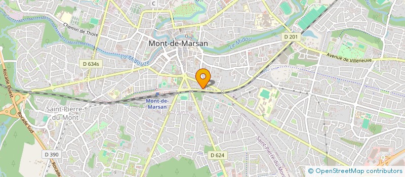 localisation de l'entreprise MADAME VIRGINIE MATTLIN  MONT-DE-MARSAN
