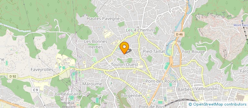 localisation de l'entreprise MADAME VIRGINIE MAURIN à TOULON