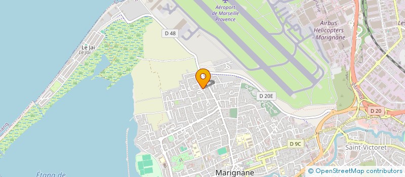 localisation de l'entreprise MADAME VIRGINIE MAZET  MARIGNANE