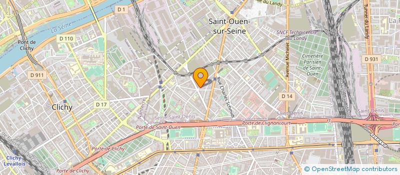 localisation de l'entreprise MADAME VIRGINIE MEAL  SAINT-OUEN-SUR-SEINE