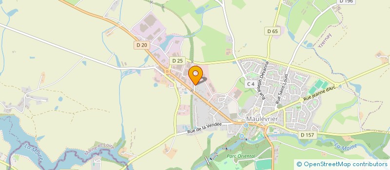 localisation de l'entreprise MADAME VIRGINIE MENARD  MAULEVRIER