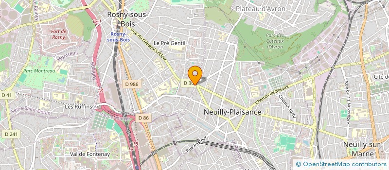 localisation de l'entreprise MADAME VIRGINIE MENGOZZI à ROSNY-SOUS-BOIS