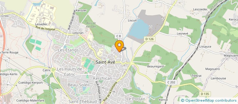 localisation de l'entreprise MADAME VIRGINIE MENUET  SAINT-AVE