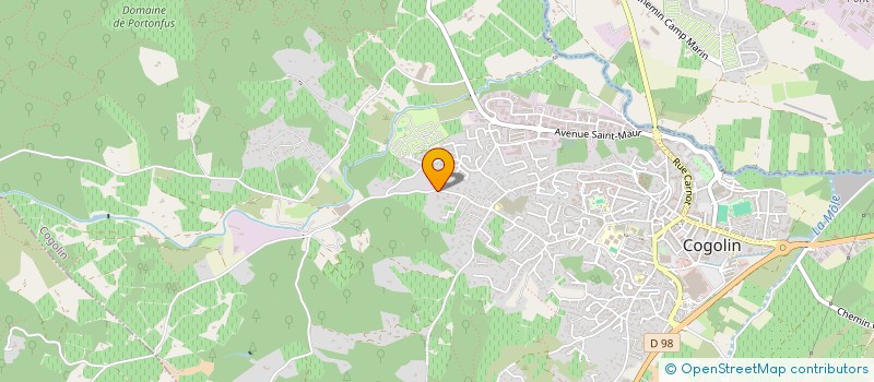 localisation de l'entreprise MADAME VIRGINIE MERCAN  COGOLIN