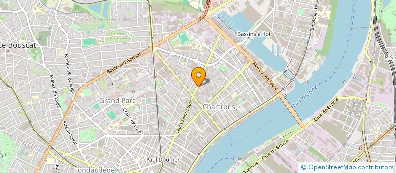 localisation de l'entreprise MADAME VIRGINIE MERCIER à BORDEAUX