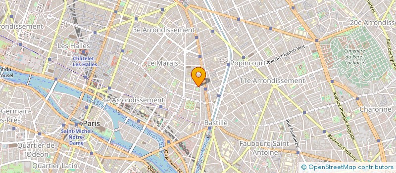 localisation de l'entreprise MADAME VIRGINIE MERCIER à PARIS