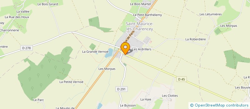 localisation de l'entreprise MADAME VIRGINIE MERCIER à CHARENCEY
