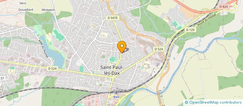 localisation de l'entreprise MADAME VIRGINIE MERCIER à SAINT-PAUL-LES-DAX