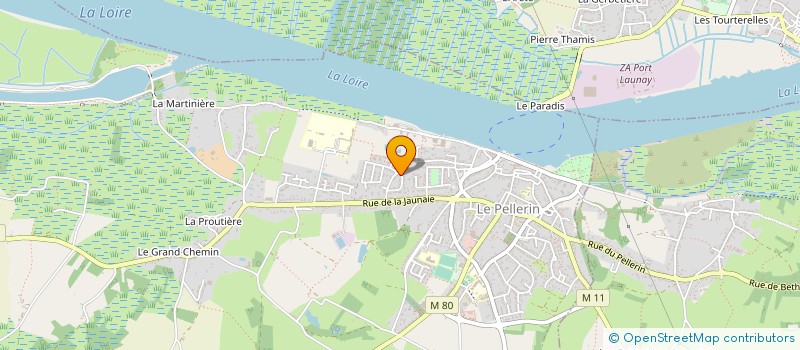 localisation de l'entreprise MADAME VIRGINIE MERLET  LE PELLERIN