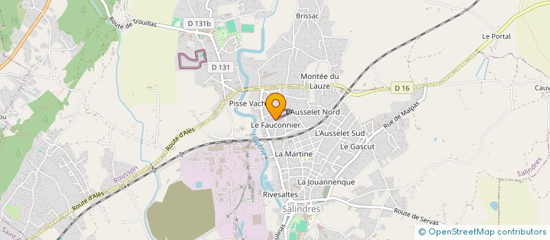 localisation de l'entreprise MADAME VIRGINIE MERLET  SALINDRES