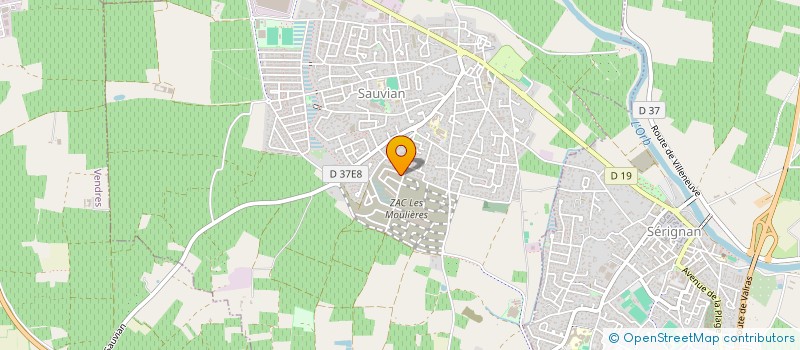 localisation de l'entreprise MADAME VIRGINIE MERTZ  SAUVIAN