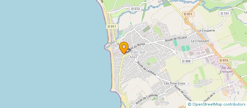 localisation de l'entreprise MADAME VIRGINIE MESLIER  SAINT-PAIR-SUR-MER