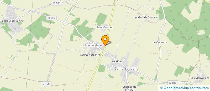 localisation de l'entreprise MADAME VIRGINIE MEUNIER  SAINT-GAUDENT