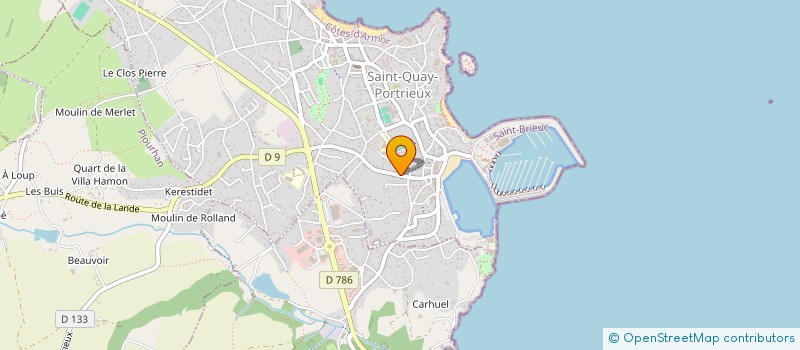 localisation de l'entreprise MADAME VIRGINIE MEYLAN  SAINT-QUAY-PORTRIEUX