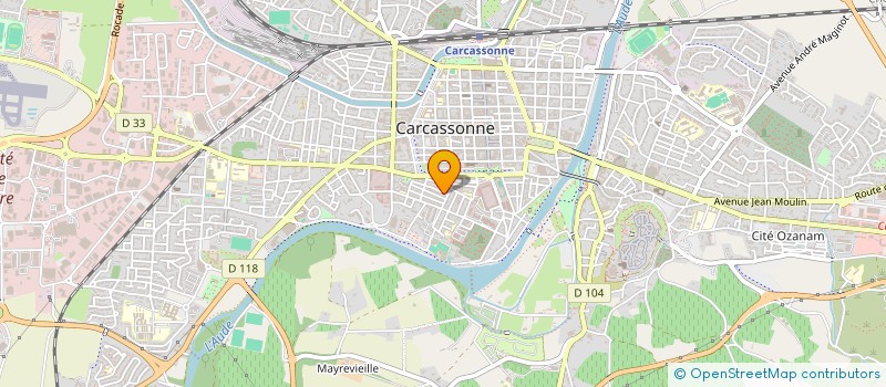 localisation de l'entreprise MADAME VIRGINIE MIGNARD à CARCASSONNE