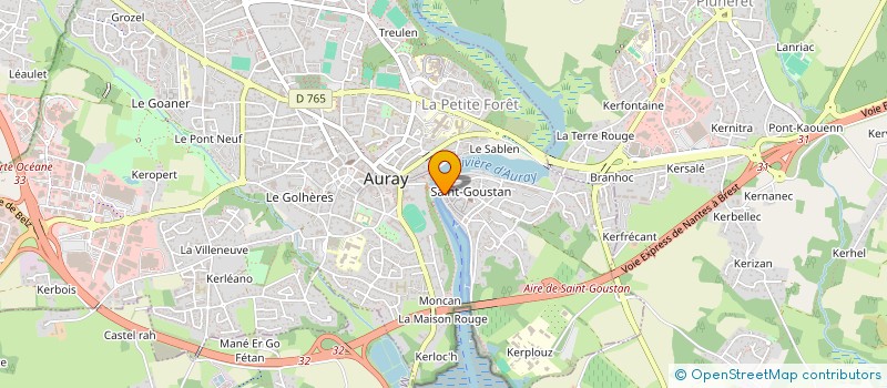 localisation de l'entreprise MADAME VIRGINIE MIRA à AURAY