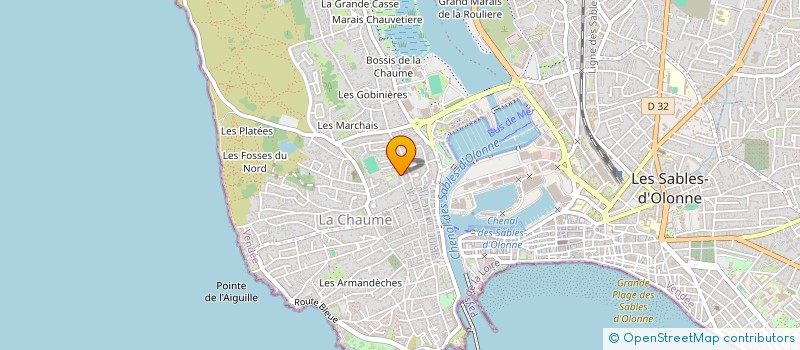 localisation de l'entreprise MADAME VIRGINIE MOINARDEAU à LES SABLES D'OLONNE