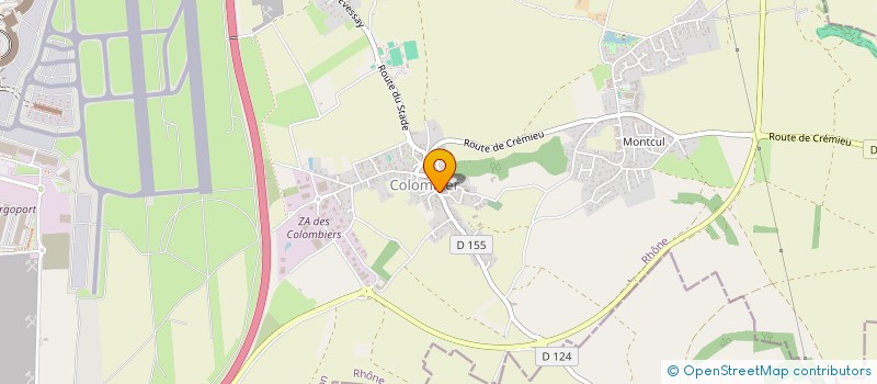 localisation de l'entreprise MADAME VIRGINIE MOLINA  COLOMBIER-SAUGNIEU