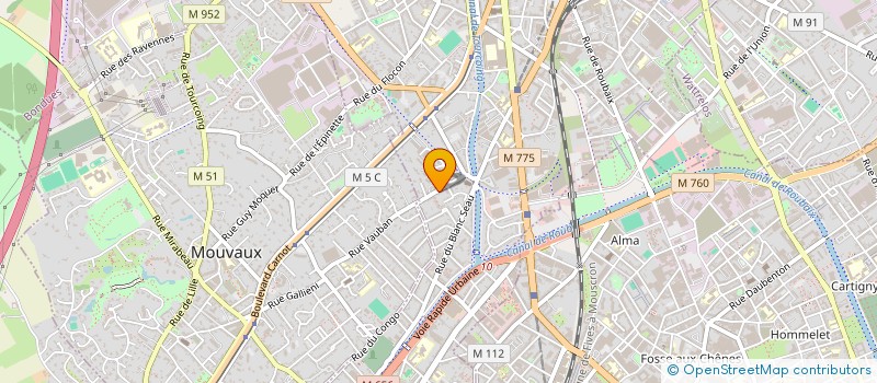 localisation de l'entreprise MADAME VIRGINIE MOLLE  TOURCOING