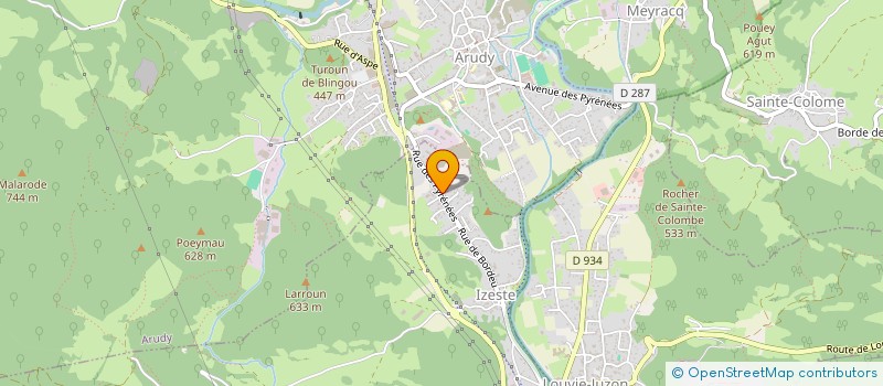 localisation de l'entreprise MADAME VIRGINIE MONJUSTE  IZESTE