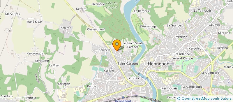 localisation de l'entreprise MADAME VIRGINIE MONNEAU  HENNEBONT