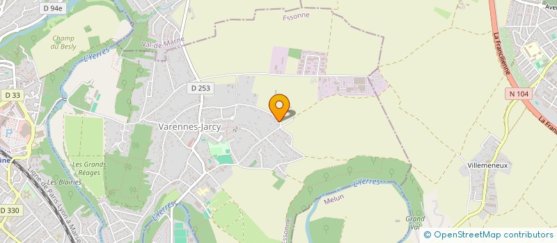 localisation de l'entreprise MADAME VIRGINIE MONTEIRO  VARENNES-JARCY