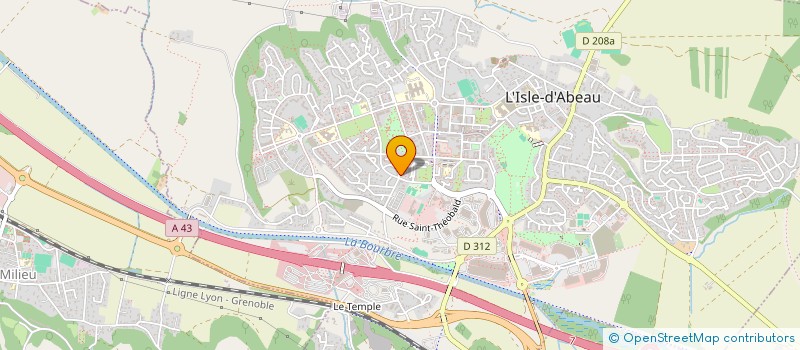 localisation de l'entreprise MADAME VIRGINIE MORILLA  L'ISLE-D'ABEAU