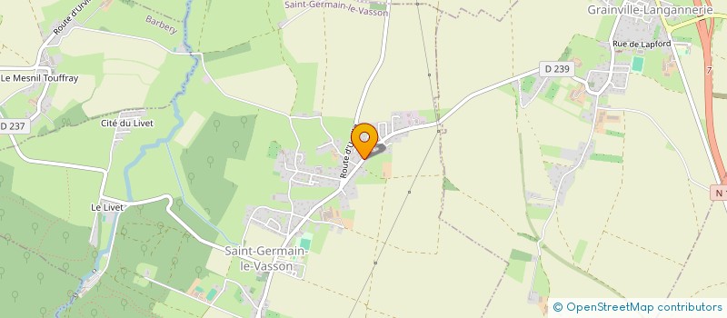 localisation de l'entreprise MADAME VIRGINIE MORISSET  SAINT-GERMAIN-LE-VASSON