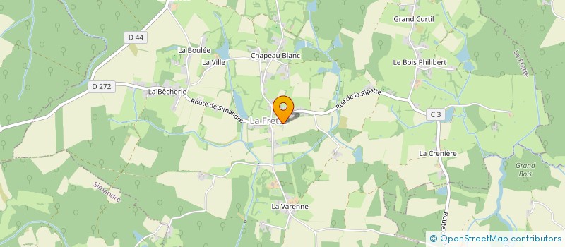 localisation de l'entreprise MADAME VIRGINIE MORNET  LA FRETTE