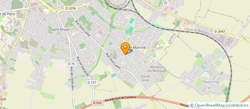 localisation de l'entreprise MADAME VIRGINIE MORONVAL  CAMBRAI