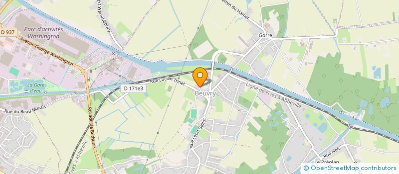 localisation de l'entreprise MADAME VIRGINIE MORRIEN  BEUVRY