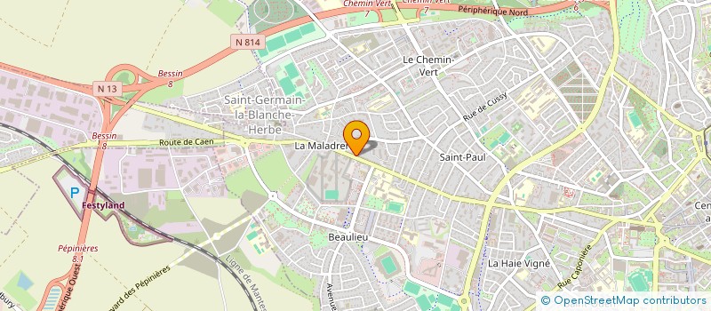 localisation de l'entreprise MADAME VIRGINIE MORU à CAEN